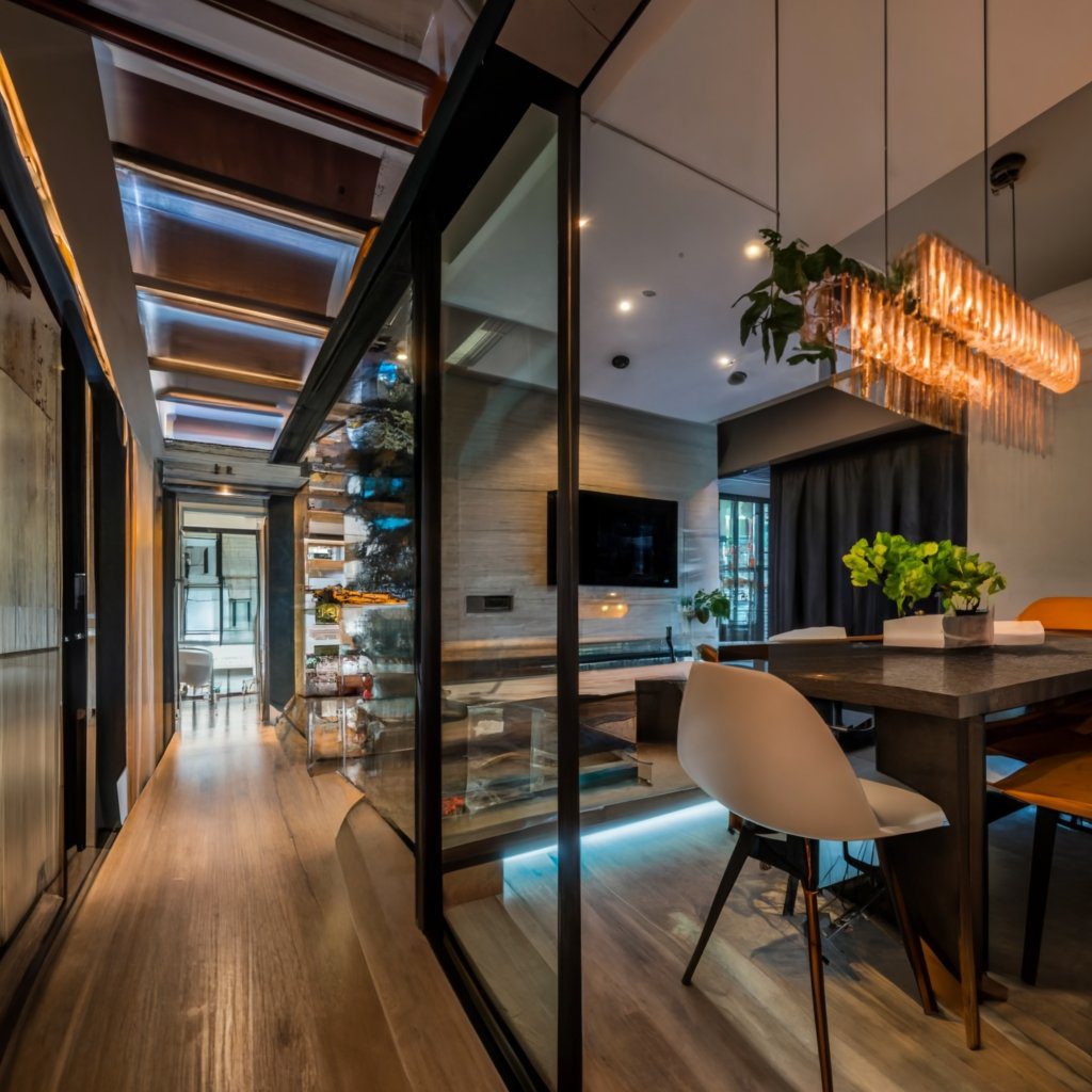 Small space of HDB Maisonette Design for happy family in Singapore